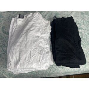 Bundle 14 Skyland  3XL Basic TShirts White Black Crew Neck Short Sleeve Everyday